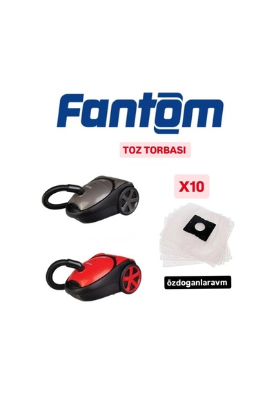 Fantom Süpürge Toz Torbası 10 Adet