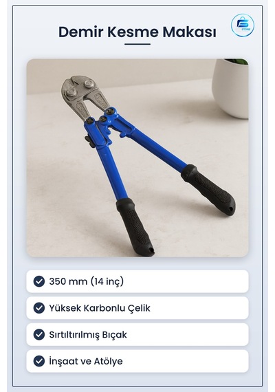 Kesici Makas Demir Kesme 350mm '' Profesyonel Yüksek Karbonlu Çel