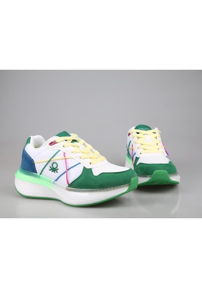 United Colors Of Benetton Bnl-10044 Beyaz Yeşil Unisex Sneakers 001