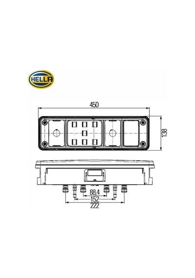 Hella 24v Stop Lambası Ledli Krone Dorse Boynuzlu Sol