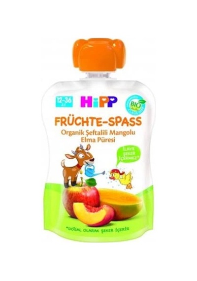 Mey İthalat Organik Şeftalili Mangolu Elma Püresi 100 Gr 100 G