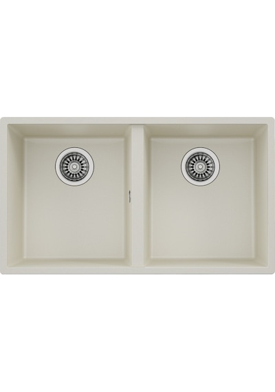 Teka Square 760 Tg Çift Hazneli Tezgahaltı Tegranite Eviye - Parlak Krem - 115260027