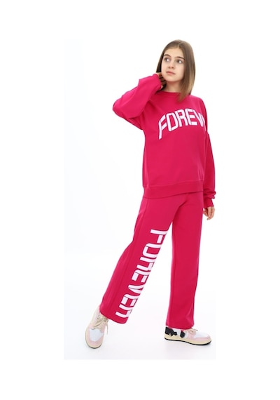 Angelos Girls Kız Çocuk Forever Baskılı Geniş Paçalı 2 İplik Eşofman Takımı Px7122 Fuşya Angelos Girls Kız Çocuk Forever Baskılı Geniş Paçalı 2 İplik Eşofman Takımı Px7122 Fuşya