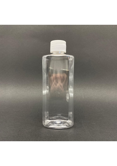 200 Cc Yassı Pet Şişe - Beyaz Kapaklı- 200ml Kapaklı Plastik Şişe