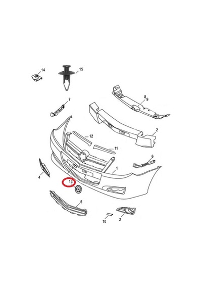Geely Mk Familia Amblem Ön Panjur