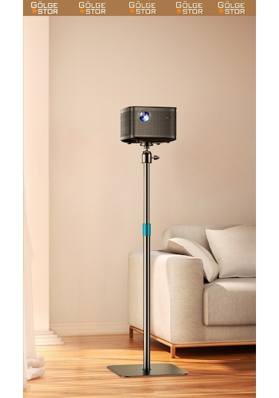 Gölge Stor Projeksiyon Cihazı Standı Ayaklı Projeksiyon Vidalı-gimbal Model Ayarlanabilir Yükseklik Tripod