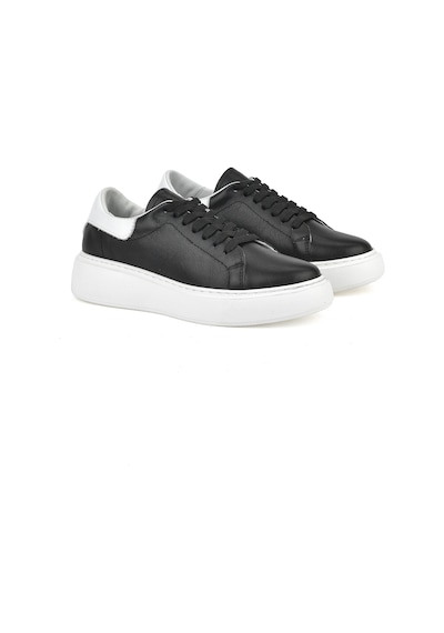 Ziya, Kadın Hakiki Deri Sneaker 1531050z26802370k Siyah 1531050z26802370k 000 Siyah