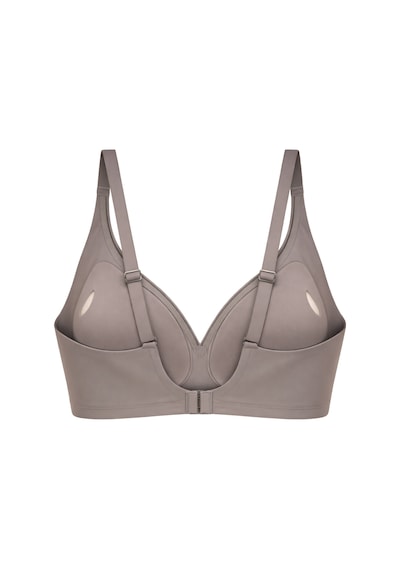 Cottonhill Seamless Bra - Slight Kahverengi Lazer Kesim Dikişsiz Dilim Detaylı Balensiz Kadın Sütyen Kahverengi