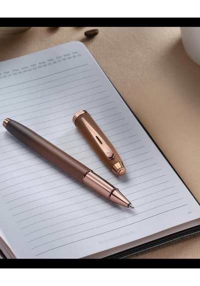 Sheaffer 100 Coffee Edition Hediye Kutulu Roller Kalem M Uç Mat Kahve Pvd Detaylı E1937451 Kahverengi