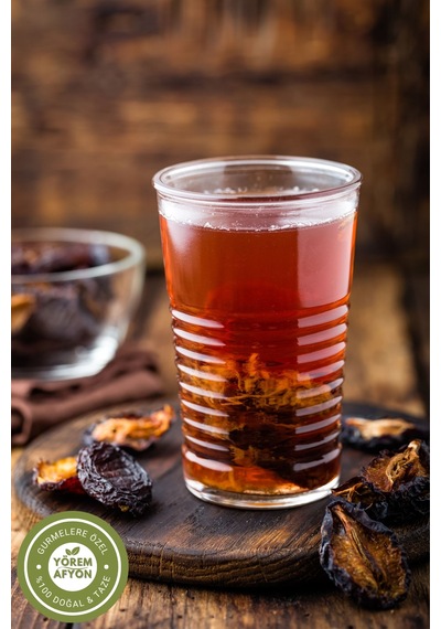 Yörem Afyon Mersin Yöresinden %100 Meyve Glütensiz Dilimlenmiş Mürdüm Erik Kurusu Prunus Domestica 90gr. 90 G