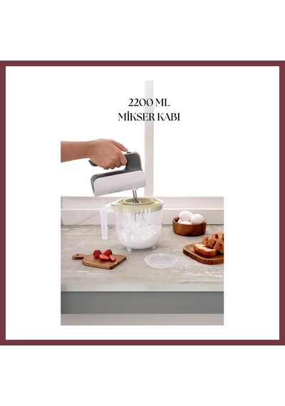 Storeşahin 2200 Ml Mikser Kabı Beyaz & Ölçü Kabı & Saklama Kabı-dny0024 Shn0720