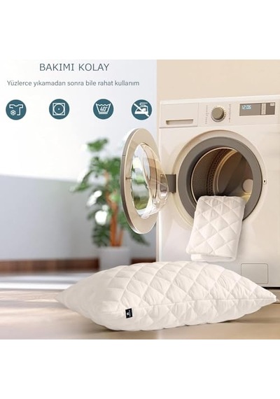 %100 Pamuk 4 Adet Kapitoneli Yastık Alezi Koruyucu Koruyucu Yastık Kılıfı 50 X 70 Cm Abanoz