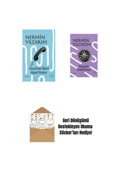 Unutma Beni Apartmanı Ciltli + Rüyalar Anlatılmaz Ciltli + Okuma Sticker'ları