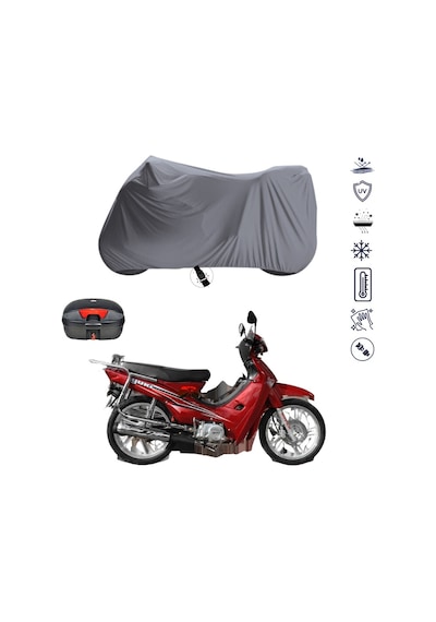 Yuki YK 100 A ÇANTALI MOTOSİKLET BRANDA SU GEÇİRMEZ TOPCASE UYUMLU MOTOR BRANDA
