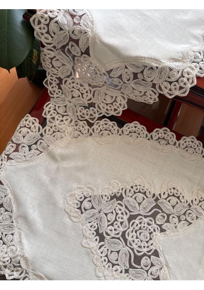 Alya Kadife Salon Takımı 5 Parça Krem