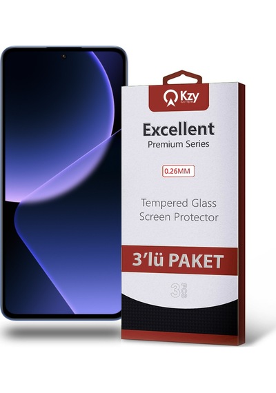 Xiaomi Mi 13t Pro İle Uyumlu Temperli Ekran Koruyucu Kırılmaz Cam Ekonomik 3'lü Paket