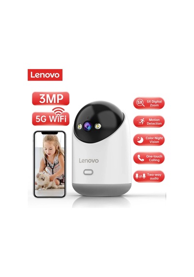 Lenovo C35 3mp Hd Wifi Kamera - Otomatik Takip Özellikli Akıllı İç Mekan Bebek Kamerası Diğer