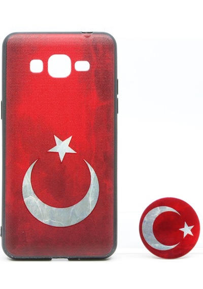 Nettech Samsung Galaxy G531 Grand Prime Uyumlu Desenli Popsocket