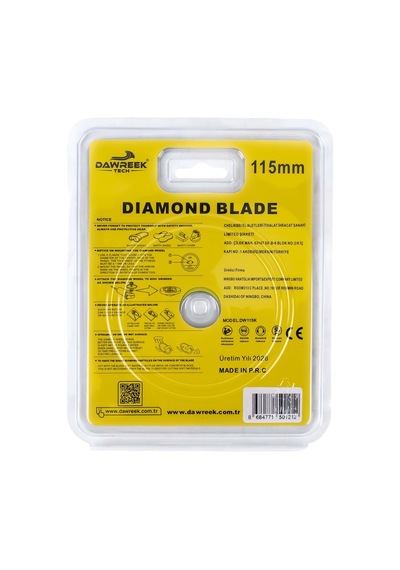 Dawreek Dt010cd 115mm Premium Segmentli Turbo Elmas Testere Granit-mermer-taş