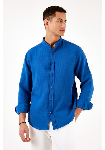 Buratti Pamuklu Regular Fit Hakim Yaka Erkek Gömlek Cf24S127702 Saks