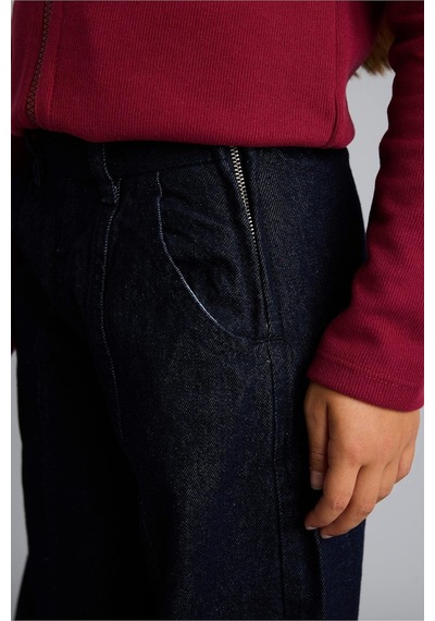 Defacto Wıde Leg Esnek Belli Jean Pantolon Kız Çocuk H8897a826aunm34 Mavi-nm34