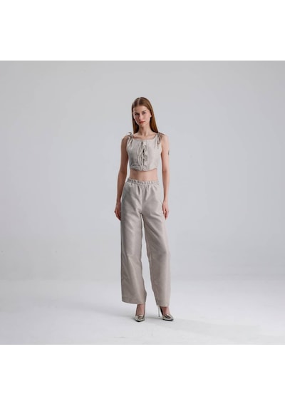 L'aura Corset Juliet Bayan Pantolon Bej