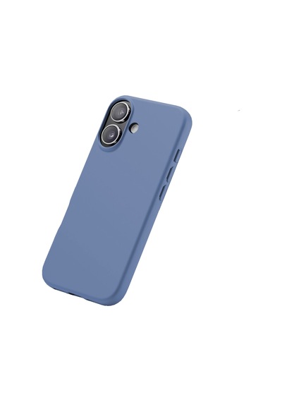 Buff Apple Uyumlu iPhone 17 Magsafe Rubber Fit Silikon Kılıf Mavi