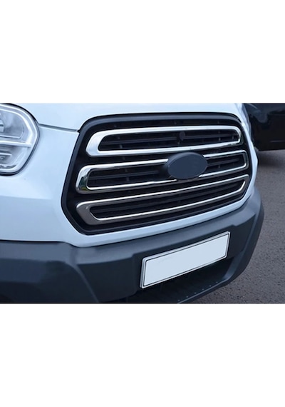 Ford Transit 2014-2018 Arası Krom Ön Panjur 3 Parça P.Çelik