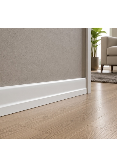 Laminant Parke S Model Süpürgelik 8cm Lake Beyaz S501