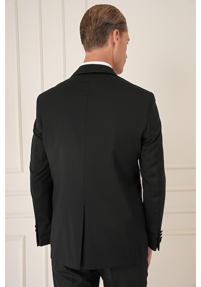 Efor Black 078 Slim Fit Çıkarılabilir Saten Yaka Cerutti Kumaş Yelekli Siyah Damatlık Smokin Takım Siyah Efor Black 078 Slim Fit Çıkarılabilir Saten Yaka Cerutti Kumaş Yelekli Siyah Damatlık Smokin Takım Siyah