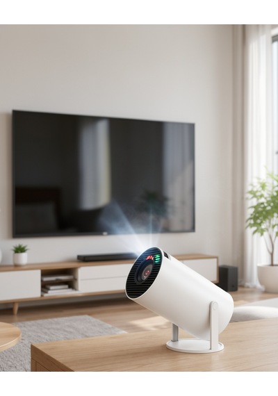130 İnç Full Hd Projeksiyon Cihazı 4k Uyumlu Kablosuz Aktarım