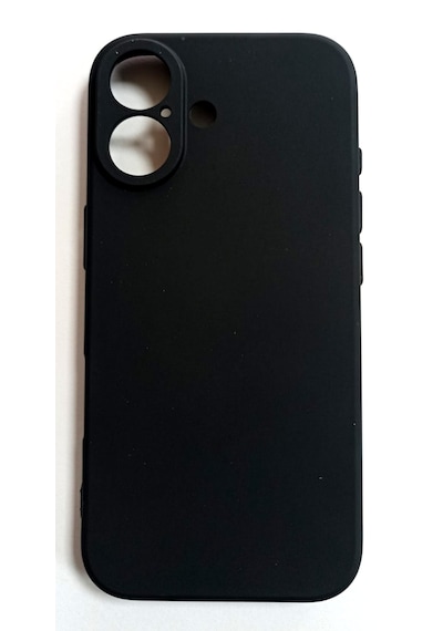 Apple iPhone 17 Uyumlu Kamera Ve Ekran Çıkıntılı Mat Yumuşak Kılıf Siyah