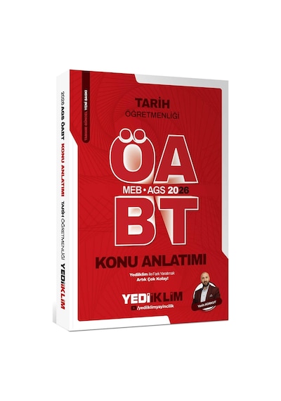 Yediiklim Yayınları 2026 Meb Ags Öabt Tarih Öğretmenliği Konu Anlatımı