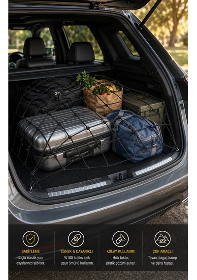 Automix Elastik Bagaj Filesi 100x140 Cm - İkili Paket