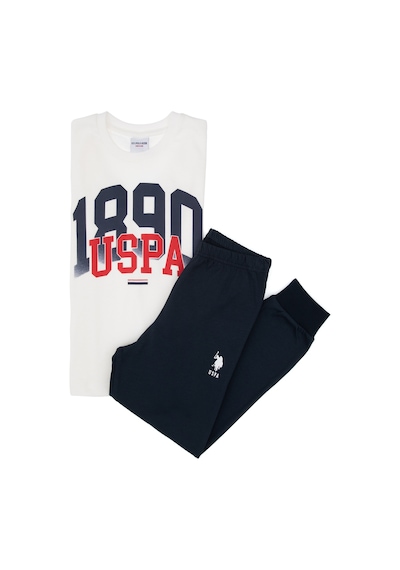 U.S. Polo Assn. Erkek Çocuk Beyaz Pijama Takımı 50318565-VR013