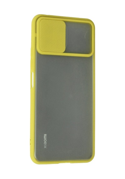Newface - 518 - Xiaomi Mi 11 Lite Kılıf Palm Buzlu Kamera Sürgülü Silikon - Csmo-tex - - Sarı