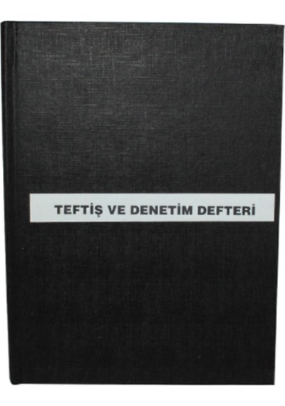 Teftiş Ve Denetim Defteri