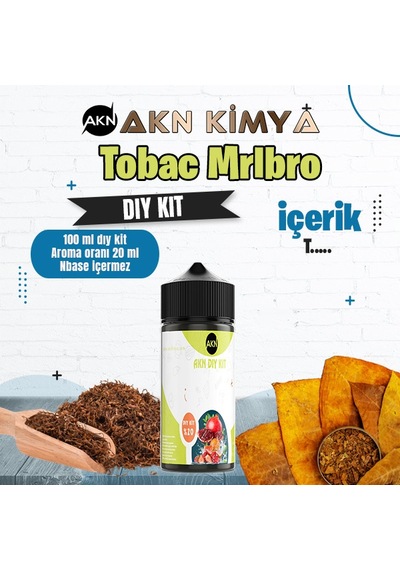Tobac Mrlbro Dıy Kit Gıda Aroması %20 Oranda Aroma İçerir Hazır Değildir 100 Ml