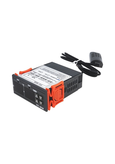Stc-3028 Lcd Ekranlı Nem Sıcaklık Kontrol Termostatı 12V Stc 3028