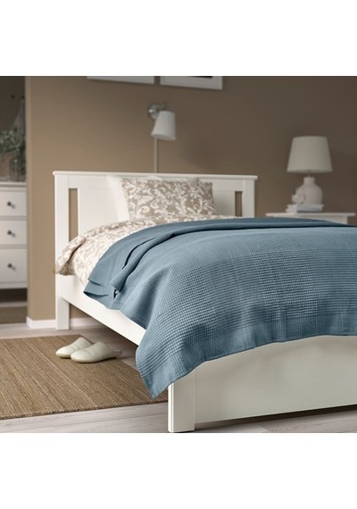 Ikea Indıra Yatak Örtüsü, Koyu Gri-mavi, 150x250 Cm