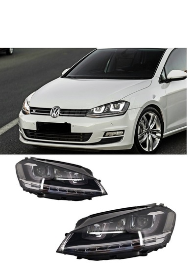 Vw Golf 7 2012.2015 Uyumlu Çift U Kayar Sinyal Far