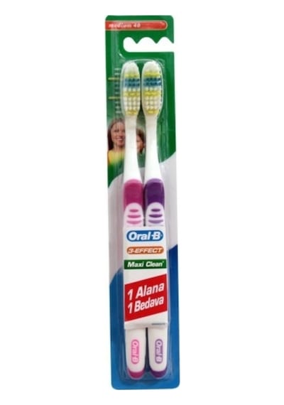 Oral-B 3-Effect Maxi Clean 1+1 Diş Fırçası Medium