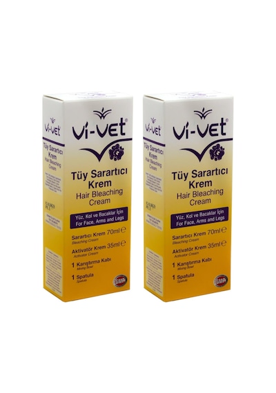 Vi-Vet Tüy Sarartıcı Krem 70 ML + 35 ML x 2
