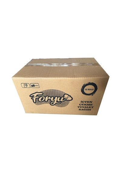 Foryu İçten Çekme Cimri Small Beyaz Rulo Tuvalet Kağıdı - 4 Kg - 2 Kat - 12 Adetlik Koli