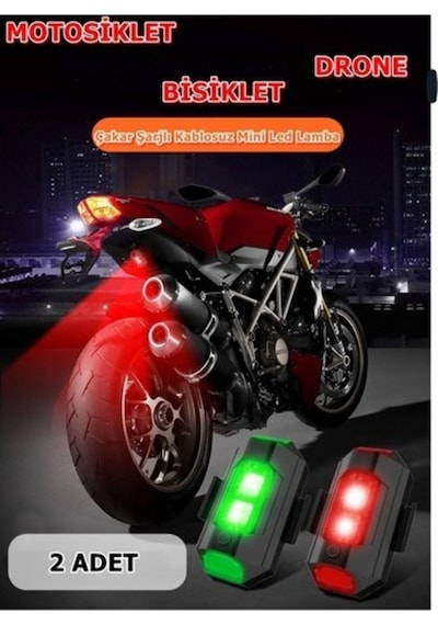 Nkt Group Motosiklet Bisiklet Otomotiv Mini Çakar Lamba Şarjlı