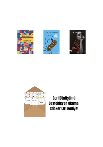 Hepberaber + Dilsiz Kuğular Zamanı Devir + İyilik Güzellik + Okuma Sticker'ları
