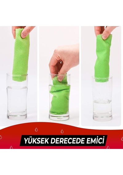 Mikrofiber Oto Cam Bezi 2'li Paket, Araba Pencere Temizlik Havlusu, Baklava Desenli Özel Kesim 50x70 Cm Mavi-yeşil