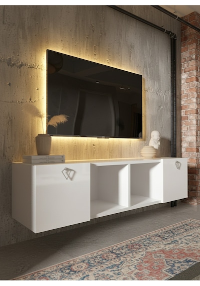 Resital Tv Ünitesi S1243-1 Beyaz Beyaz
