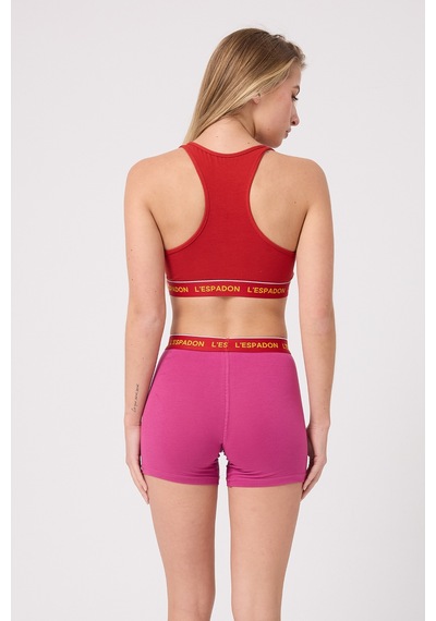 Racer Crop Top Racer Back Crop Top -3147 Kırmızı