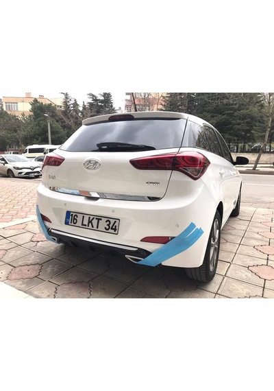 Hyundai i20 Egzoz Görünümlü Difüzör (Plastik)
